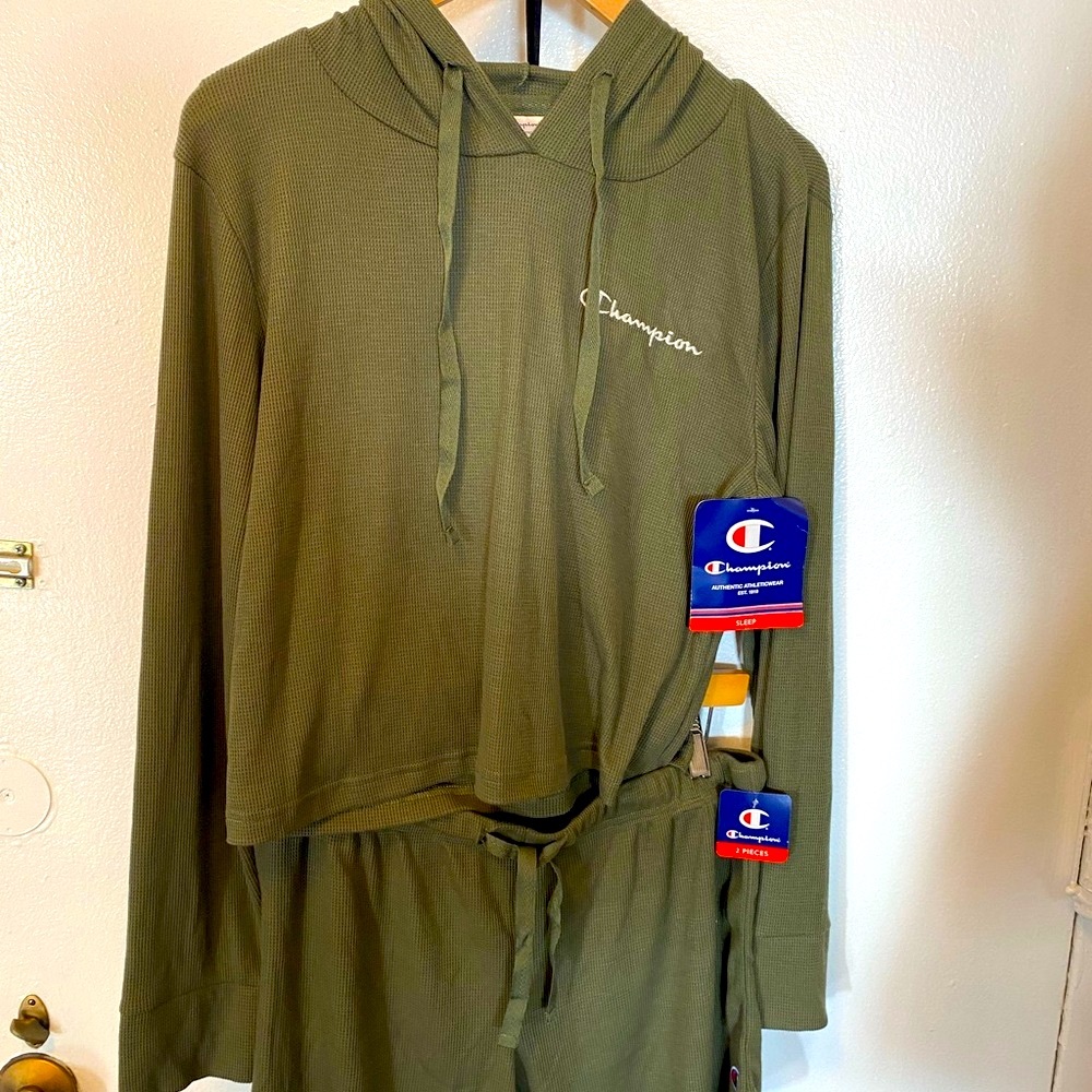Champion Olive Loungewear Set. Size M